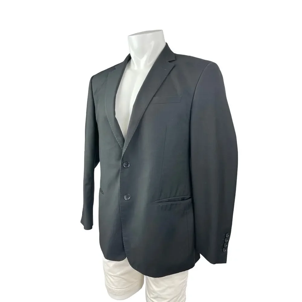 Vitarelli Men's Gray Peak Lapel Long Sleeve Blazer Suit Sport Coat Jacket 42R